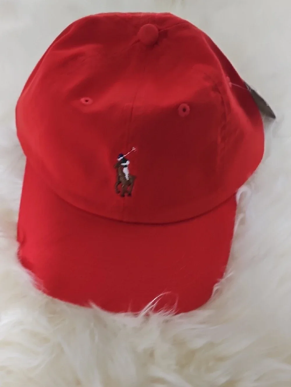 Polo by Ralph Lauren Red Polo Player Baseball Cap